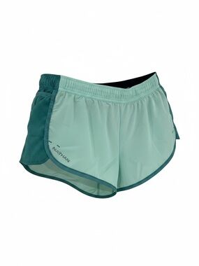 Nathan Essential Lined Running Shorts Mint Green & Teal Blue Size Small